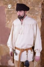 Stortebecker - Medieval Laced Front Shirt - Cotton - Natural