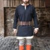 Erik - Short Cotton Viking Tunic - Black