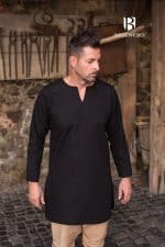 Leif - Cotton Undertunic - Black