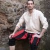 Maximilian - Landsknecht Pants - Black and Red