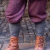 Ivar - Rus Pants - Herringbone Woven Cloth - Burgundy and Gray
