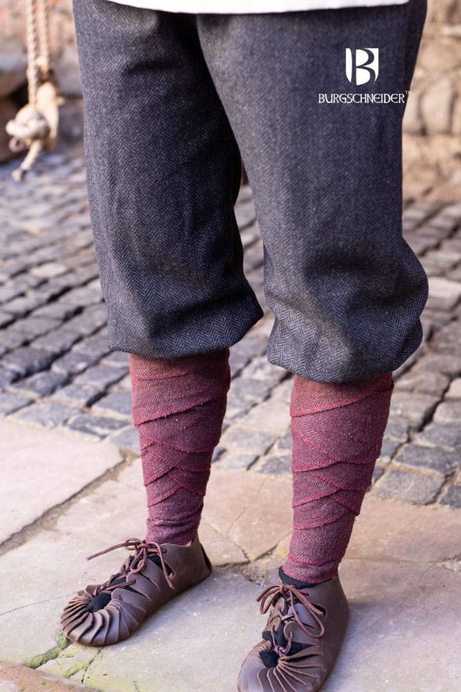 Tilda - Rus Pants - Herringbone Woven Cloth - Black and Gray