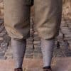 Tilda - Rus Pants - Herringbone Woven Cloth - Olive and Gray