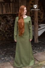 Freya - Viking Cotton Underdress - Linden Green