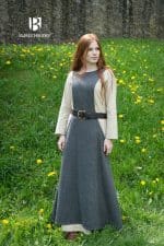 Albrun - Wool Sideless Surcoat Dress - Gray