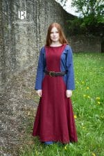 Albrun - Wool Sideless Surcoat Dress - Red