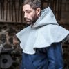 Cucullus - Wool Medieval Cowl - Gray