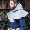 Cucullus - Wool Medieval Cowl - Gray