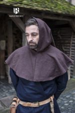 Capellus - Cotton Medieval Cowl - Brown