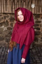 Gugel Curt - Medieval Wool Cowl - Red