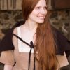 Bertrude - Medieval Shawl / Apron - Brown