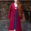 Aslaug - Wool Viking Coat - Red