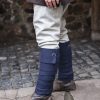 Aki Wool Leg Wraps - Blue