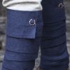 Aki Wool Leg Wraps - Blue