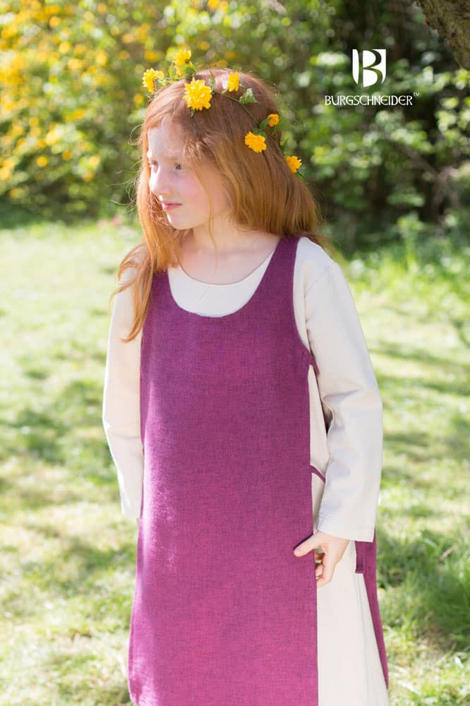Ylva - Childrens Viking Dress - Lilac