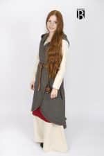 Myrana - Wool Wrap Dress - Dark Gray