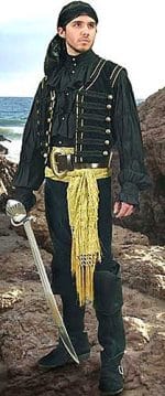 Black Pirate Vest