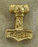 Brass Thor's Hammer Pendant