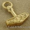 Small Brass Thor's Hammer Pendant
