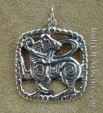 Silver Viking Fenris Pendant