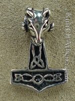 Silver Ram's Head Hammer Pendant