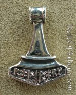 Silver Rune Hammer Pendant