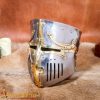 13th Century Great Pot Helm with Brass Crown and Cross
