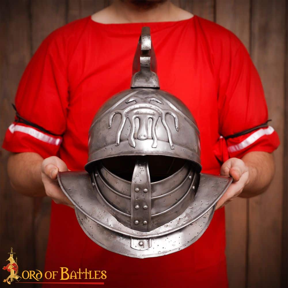 Spartacus Gladiator Helmet – 18 Gauge