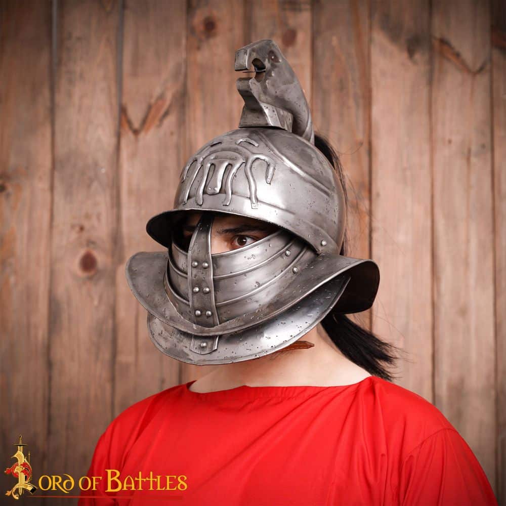 Spartacus Gladiator Helmet – 18 Gauge