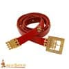 Knightly Medieval Belt with Brass Rosettes - Red - Lord of Battles - DISCONTINUED - Image 6