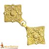 Viking Cloak Clasp Brooch – Brass