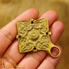 Viking Cloak Clasp Brooch – Brass