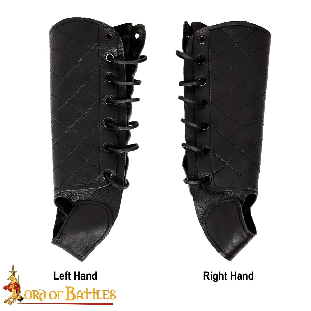 Archer’s Leather Bracers – For Left-Handed Archer