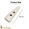 Two- Color Horn Toggles – Set of 5