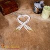 Brass Aiglets with Natural Cord – 21” – Set of 5
