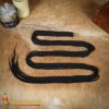 Brass Aiglets with Black Cord – 56” – Set of 5