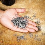 1 kg Loose Chainmail Rings – Mild Steel Solid Flat Rings – 17 gauge / 9 mm