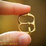Small Two Ring Small Brass Buckle