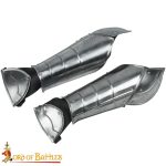 Bracers with Hand and Elbow Armor – 18 Gauge Steel