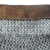 WANM - Dagged Aventail for Helm - Alternating Mild Steel Wedge Riveted Flat Rings and Solid Flat Rings