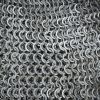 WANM - Dagged Aventail for Helm - Alternating Mild Steel Wedge Riveted Flat Rings and Solid Flat Rings