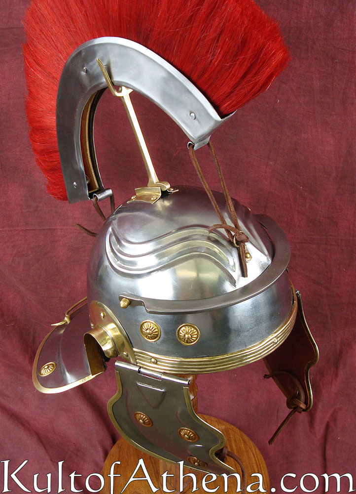 nechural Plume Christmas Gift Free Helmet Stand Roman Gallic Helmet 