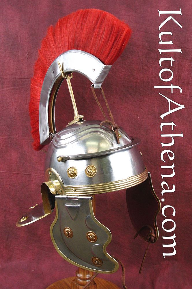 nechural Plume Christmas Gift Free Helmet Stand Roman Gallic Helmet 