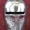 Houndskull Bascinet - Large - 14 Gauge Steel