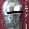 Houndskull Bascinet - Large - 14 Gauge Steel