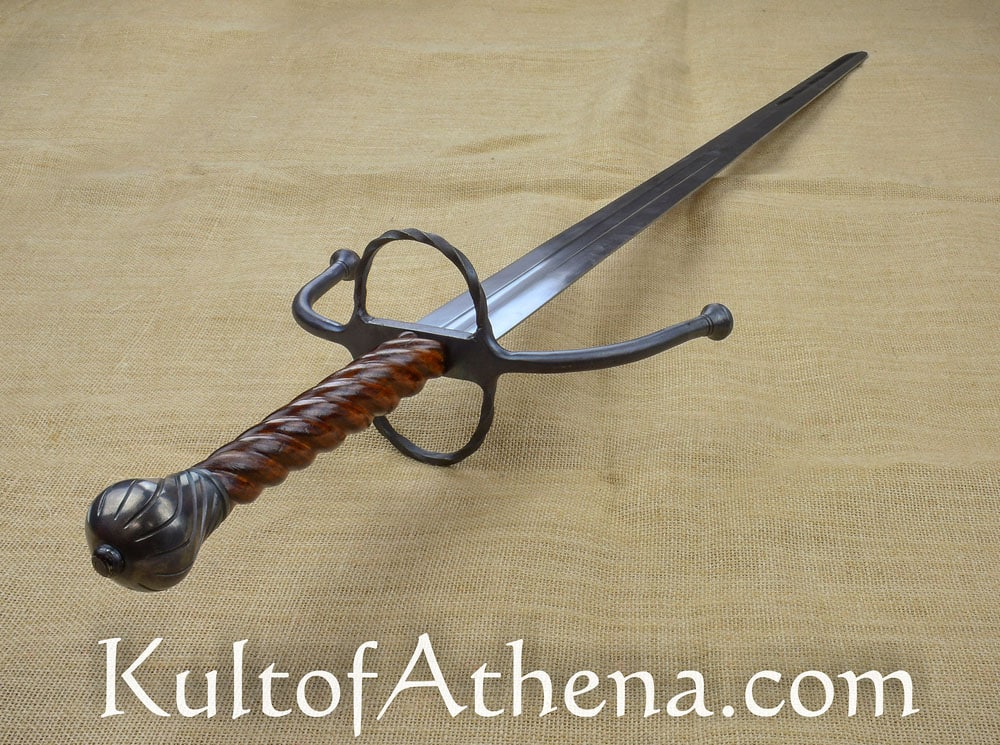German Longsword with Twisted Wood Grip - Stage Combat Version