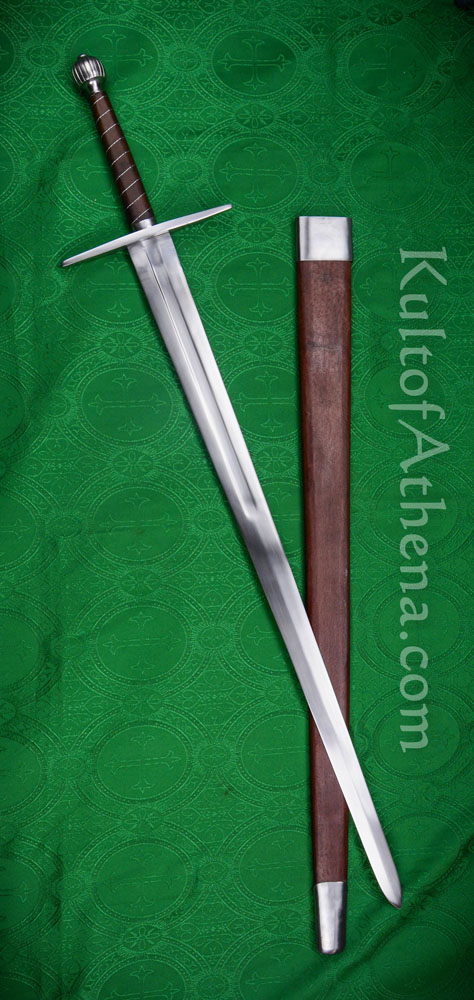 European Medieval Two-Handed Longsword Hand Forged EN45 Blade With Full Tang 
