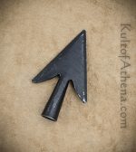 Barbed Broadhead Arrowhead - Blackened