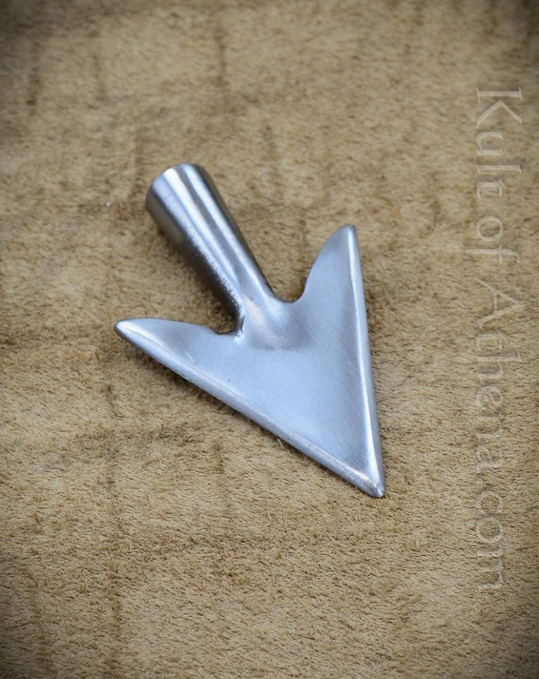Barbed Broadhead Arrowhead polished