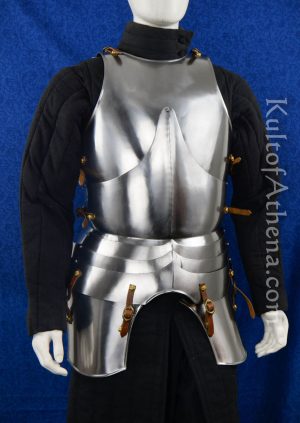 15th Century Gothic Torso Armor with Tassets - 18 Gauge